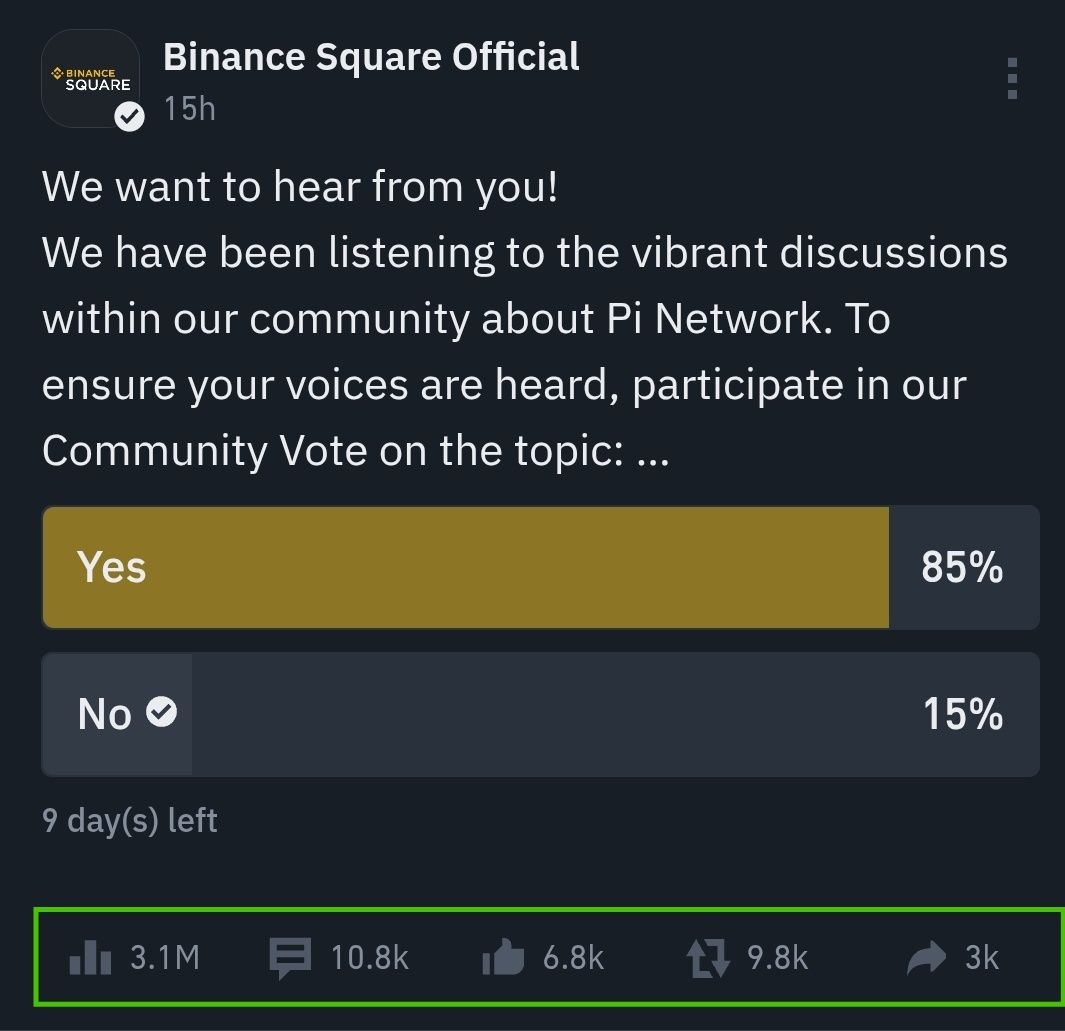 Binance, Pi Network Coin için resmi topluluk oylamasını başlattı
